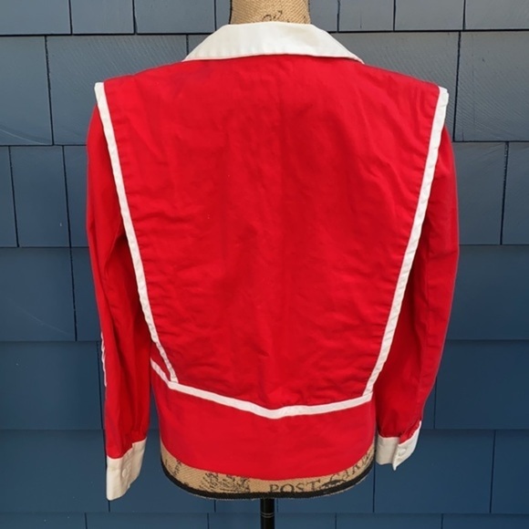 ❤️Abrizzi Vintage jacket 8/10 red white coat 80's - Picture 3 of 11